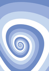Artistic spiral shape. Vector drawing