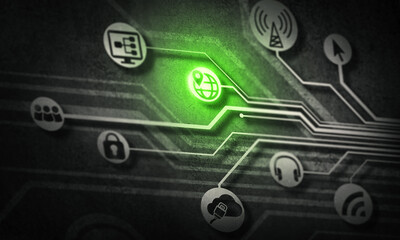 Obraz premium Social media communication