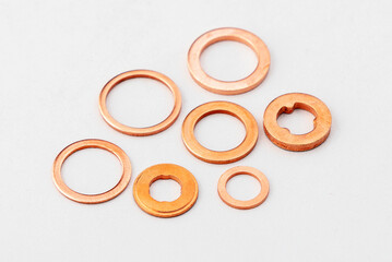 precision copper washers for sealing and closing ends in industrial products