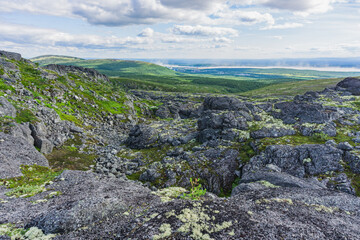 Mountains Apatite. Ski resort- Arctic region of Russia is a popular hiking trail
