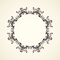 Vignette. Vector drawing