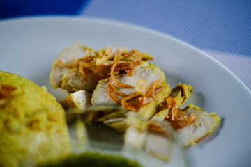 fried chicken Fried onion Turmeric Fried Chicken