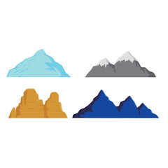 colorful mountain vector illustration. nature sign and symbol.