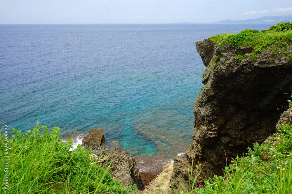 Wall mural cape manzamo in okinawa, japan - 日本 沖縄 万座毛