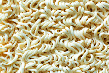 macro dry noodles background,Instant noodles texture for background.