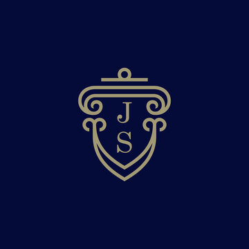 JS classic theme initial logo design which is good for branding