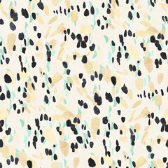 Abstract seamless pattern with acrylic painting