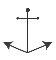 anchor ship sea boat deco illustration - obrazy, fototapety, plakaty