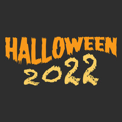 Happy Halloween greeting text vector EPS for social media posts, T-shirts, quotes and etc.