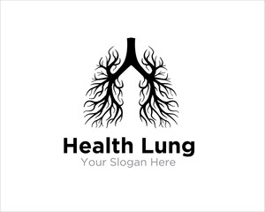 health lung care logo designs for medical service and clinic