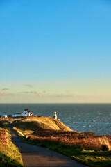 Baily Lighthouse in Howth. Lighthouse on the southeastern part of Howth Head in County Dublin.