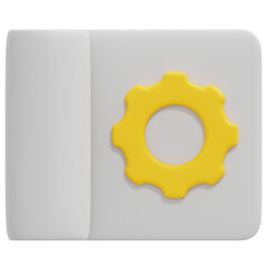 planning 3d render icon illustration