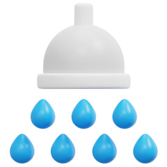 shower 3d render icon illustration