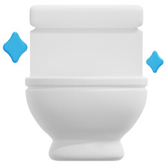 toilet 3d render icon illustration