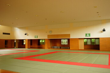 Japanese Judo Hall - 日本 体育館 柔道 道場 