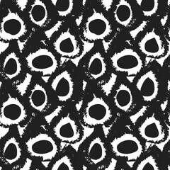 Abstract Brush Strokes Seamless Pattern Design