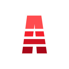 Initial Letter A Logo Design Template. A Letter Logo Design with Creative, Modern Gradient Style