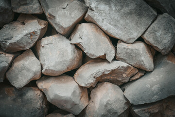 Stone background close up. Gray background in grunge style.
