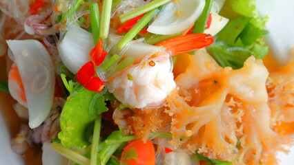 Thai Food, Spicy Glass Noodle Salad