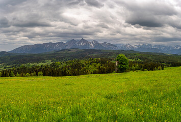 Fototapeta premium tatry, karpaty, polska, słowacja, góry , wschód słońca, zachód słońca, sunset, sunrise, pieniny