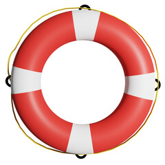 Lifebuoy realistic 3d