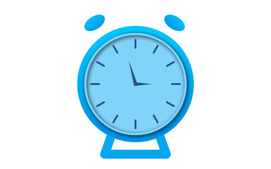 blue clock isolated on Png