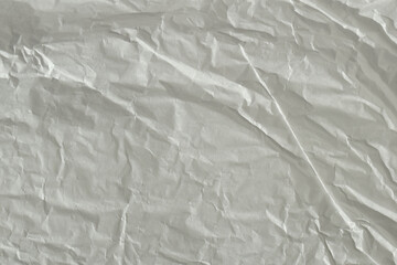 Blank white wrapping paper with creases
