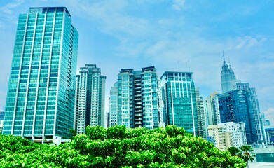 Fototapeta premium Wunderschöne Aufnahme in Kuala Lumpur Malaysia 