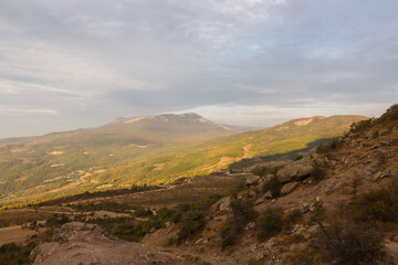 Obraz premium Demerdzhi mountain range. View of the valley