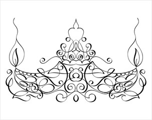 Diwali Diya Pen Ink Style M_2208023