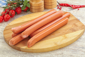 Boiled Pork sausages for brakfast