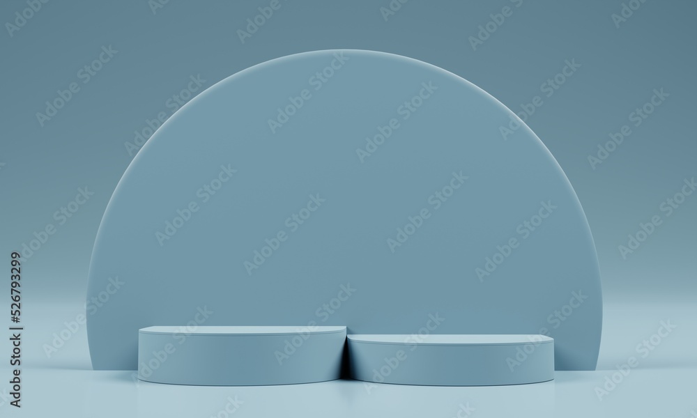 Poster simple minimalist podium scene for product backdrop on 3d rendering