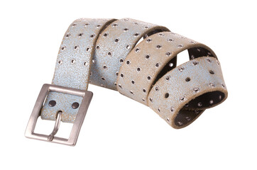 Leather belt isolated