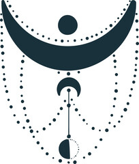 Magic celestial sacred geometry symbols