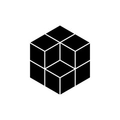 cube Icon. In Trendy Design Vector. vector illustration on white background