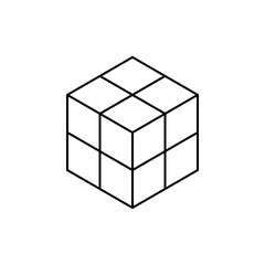 cube Icon. In Trendy Design Vector. vector illustration on white background