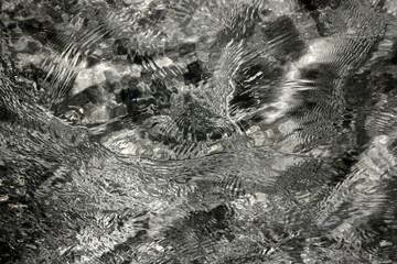 Turquoise abstract background. Natural reflection texture in water. Powder blue background for banner, advertising poster, flyer. Abstract emerald  splashing waves. Ripple green rough wave pattern. 