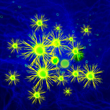 virus spreading background 