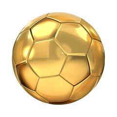 soccer ball golden design metallic glossy 3d-illustration © wetzkaz