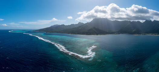 Panoramic Drone Photos French Polynesia Moorea Fakarava