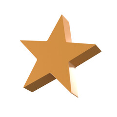 3D render of star icon