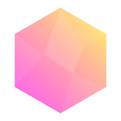 hexagon gradient glass background
