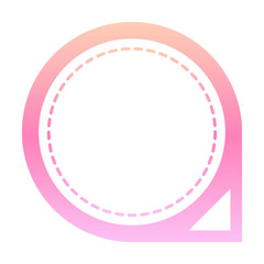 gradient infographic round text box
