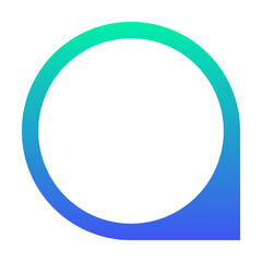 gradient infographic round text box
