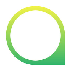 gradient infographic round text box
