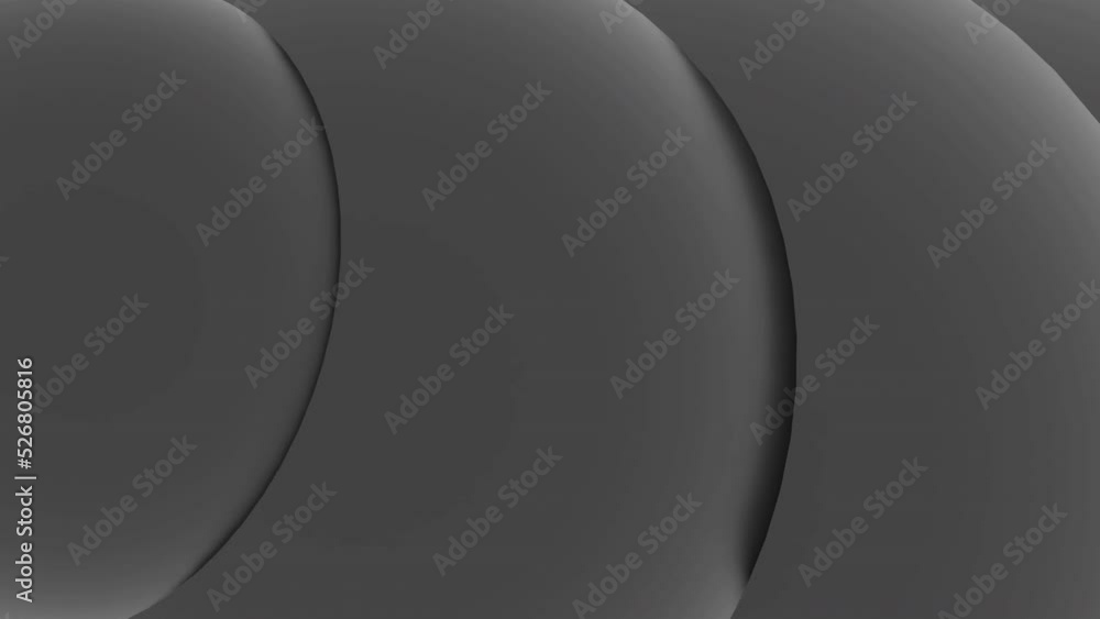 Fototapete moving wave lines on surface. design. part of wave rings moves on surface. 3d lines move in stream o