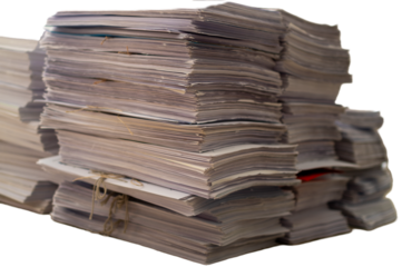 sterta akt lub makulatury i archiwum