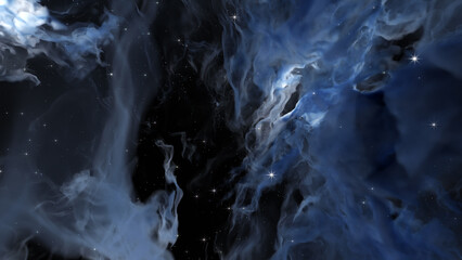 3D Render Space galaxy cloud cosmos realistic illustration background