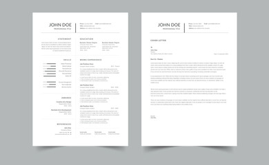 Creative CV resume templates, multipurpose resume design, a4 resume