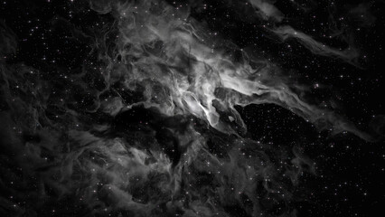 White 3D Render Space galaxy cloud cosmos realistic illustration background © Surya
